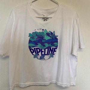 White Pipeline Crop Top